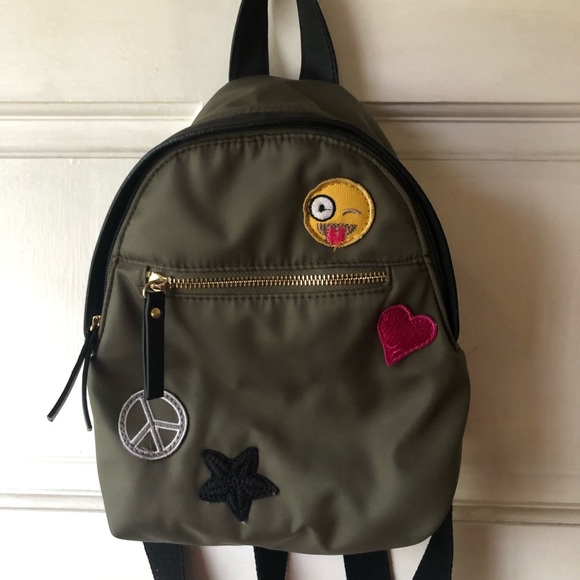 olive green mini backpack